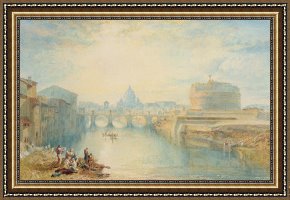 Joseph Framed Prints - Rome by Joseph Mallord William Turner