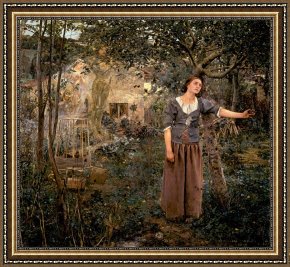 Jules Framed Prints - Joan of Arc by Jules Bastien Lepage
