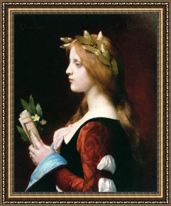 Lefebvre Framed Prints - Clemence Isaure by Jules Joseph Lefebvre