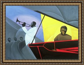 Jazz Unit Framed Prints - Hot and Cool Jazz by Kaaria Mucherera