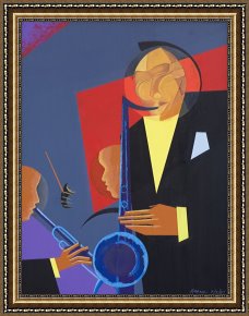 Jazz Unit Framed Prints - Jazz Sharp by Kaaria Mucherera