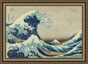 Waves, Framed Prints - Great Wave Of Kanagawa by Katsushika Hokusai