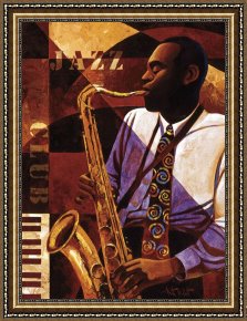 Jazz Unit Framed Prints - Jazz-club by Keith Mallett