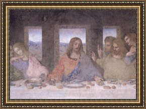 The Last Supper Framed Prints - The Last Supper by Leonardo da Vinci