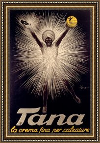 Advertisement Framed Prints - Advertisement For Tana Shoe Polish by Leonetto Cappiello