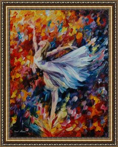 Beauty Framed Paintings - Beauty Of Dance by Leonid Afremov