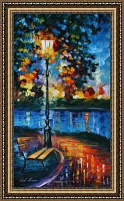 Leonid Afremov Framed Paintings - Charm Of Loneliness by Leonid Afremov