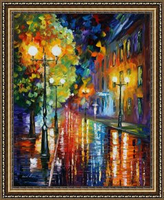 City by The Bay Framed Paintings - City Lights by Leonid Afremov