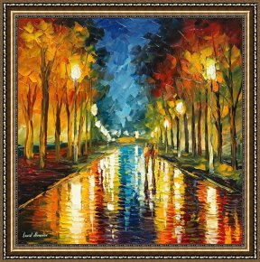 Reflections of Portofino Framed Prints - Color Reflections by Leonid Afremov