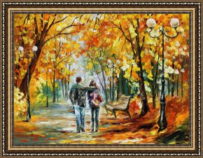 Leonid Afremov Framed Paintings - Going Home by Leonid Afremov