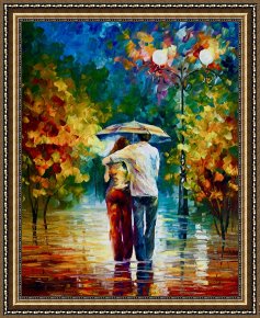 Leonid Afremov Framed Paintings - Invintation by Leonid Afremov
