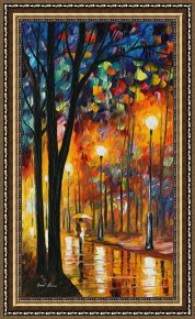 Misty Framed Prints - Misty Glow by Leonid Afremov