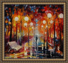 Misty Framed Prints - Misty Reflections by Leonid Afremov