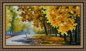 Leonid Afremov Framed Paintings - Morning Mood by Leonid Afremov