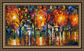 Song of The North Framed Prints - The Song Of The Rain by Leonid Afremov