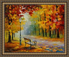 Golden Times Framed Prints - Time To Love by Leonid Afremov