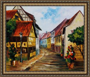 Germany: Berlin, C1961 Framed Prints - Town in Germany by Leonid Afremov