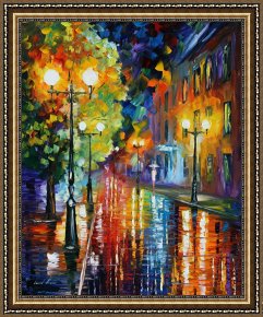 City by The Bay Framed Paintings - Twisted City by Leonid Afremov