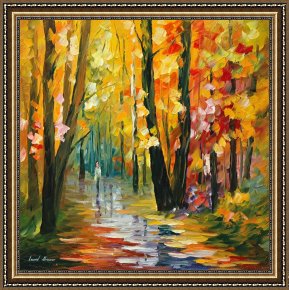Path Framed Prints - Wet Path by Leonid Afremov