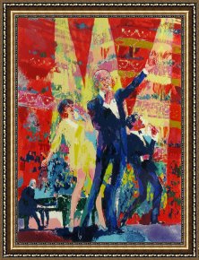 Royal Framed Prints - Frank, Liza And Sammy at Royal Albert Hall by Leroy Neiman