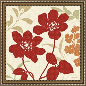 Floral Framed Prints - Floral Shadows I by Lisa Audit