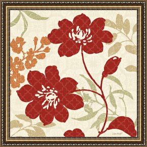 Floral Framed Prints - Floral Shadows II by Lisa Audit