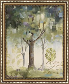 Beacon of Hope Framed Paintings - Hopes And Greens III by Lisa Audit