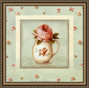 Vase Framed Prints - Rose Vase by Lisa Audit