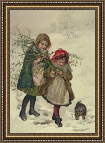 Tree Framed Prints - Illustration from Christmas Tree Fairy by Lizzie Mack