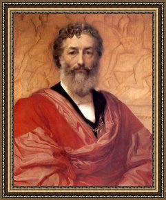 (selfportrait) Framed Prints - Selfportrait by Lord Frederick Leighton