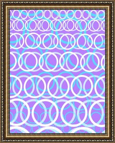 Round Midnight Framed Prints - Round Cirlces by Louisa Knight