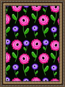 Floral Framed Prints - Young Florals by Louisa Knight