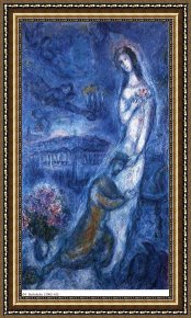 J.f.k. in Berlin, 1963 Framed Prints - Bathsheba 1963 by Marc Chagall