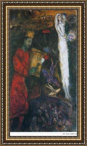 J.f.k. in Berlin, 1963 Framed Prints - King David 1963 by Marc Chagall