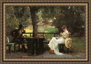 The Love Letter Framed Prints - In Love by Marcus Stone