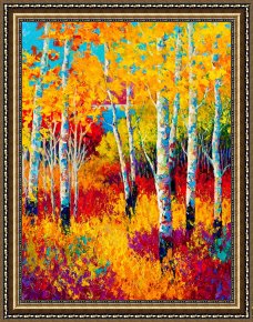 The Drummer Boy's Dream Framed Paintings - Autumn Dreams by Marion Rose