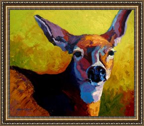 Portrait Framed Prints - Doe Portrait V by Marion Rose