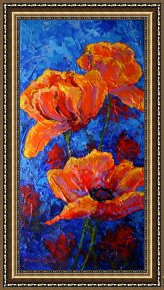 Meadow Poppies IV Framed Prints - Poppies II by Marion Rose