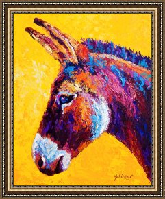 Cherokee Roses on a Purple Cloth Framed Paintings - Red Jenny by Marion Rose