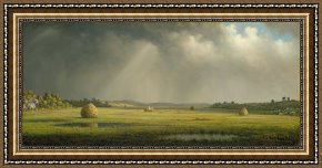 Newburyport Meadows Framed Prints - Newburyport Meadows by Martin Johnson Heade