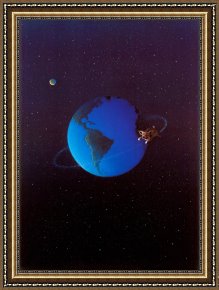 Kohler's Pig Framed Prints - Satellites of Pig by Michael Sowa