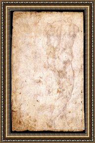 Males Nudes in a Seated Tug-of-war Framed Paintings - Study of a Male Nude by Michelangelo Buonarroti