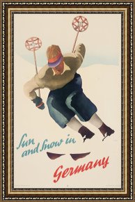 Germany: Berlin, C1961 Framed Prints - Sun And Snow In Germany by Nix