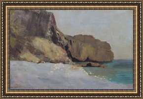 Odilon Redon Framed Prints - The Rocks at Vallieres by Odilon Redon