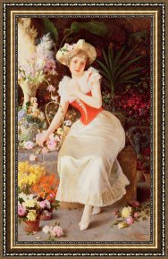 Beauty Framed Paintings - An Array of Beauty by Oreste Costa