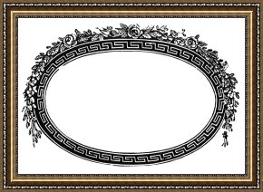 Swine, 19th Century Framed Prints - Cartouche, 19th Century by Others