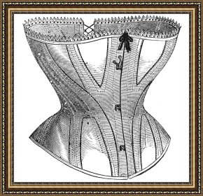 Advertisement Framed Prints - Corset Advertisement, 1869 by Others