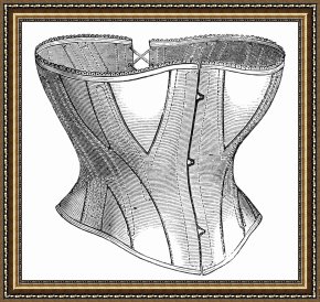 Advertisement Framed Prints - Corset Advertisement, 1869 by Others