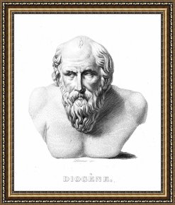 Bust Framed Prints - DIOGENES (d. c320 B.C.) by Others