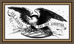 Swine, 19th Century Framed Prints - EAGLE, 19th CENTURY by Others